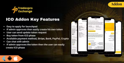 Tradexpro ico initial token offering mobile addons codermarket.png