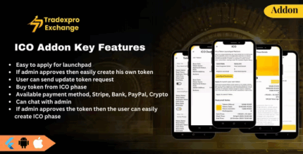 Tradexpro ico initial token offering mobile addons codermarket.png