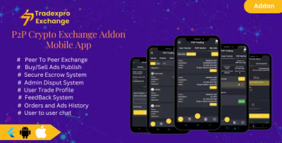 Tradexpro p2p mobile app crypto exchange addon codermarket.png