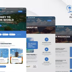 Traveler travel trip business elementor template kit codermarket.png
