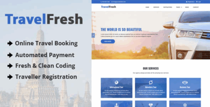 Travelfresh travel agency cms with online booking system codermarket.png