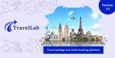 Travellab travel package ticket booking platform codermarket.png