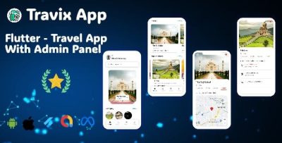 Travix flutter travel place exploration app with admin panel codermarket.jpg