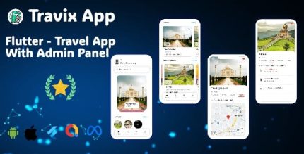 Travix flutter travel place exploration app with admin panel codermarket.jpg