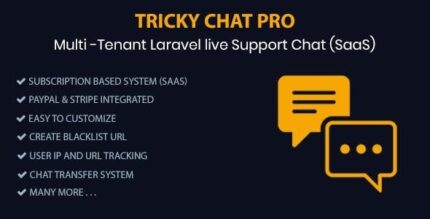 Tricky chat pro multi tenant live support chat saas codermarket.jpeg