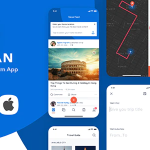 Triplan social travel flutter template codermarket.png