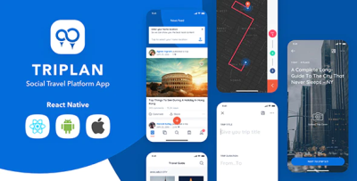 Triplan social travel react native template codermarket.png