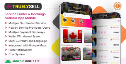 Truelysell service marketplace nearby service booking android app .png