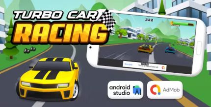 Turbo car racing car racing game android studio project with admob ads .jpg