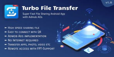 Turbo file sharing transfer app with admob ads codermarket.jpeg
