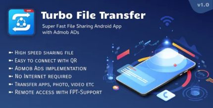 Turbo file sharing transfer app with admob ads codermarket.jpeg