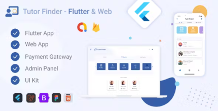 Tutor finder flutter web app admin panel ui codermarket.png