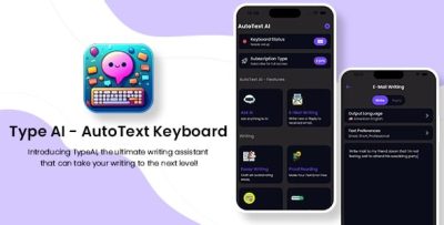 Type ai autotext keyboard ios swift uikit admob in app purchase .jpg