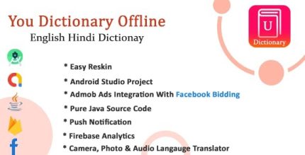 U dictionary translator app with all languages translator with admob and.jpeg