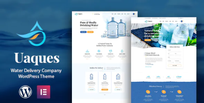Uaques drinking water delivery wordpress theme rtl codermarket.png