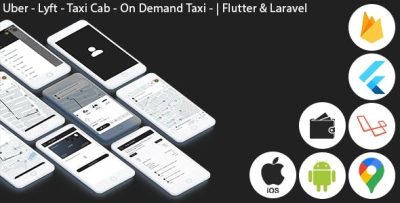 Uber lyft taxi cab on demand taxi complete solution flutter.jpeg