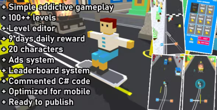 Unity game template highway surfer codermarket.png