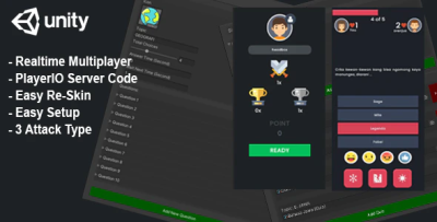 Unity trivia quiz realtime multiplayer server code playerio codermarket.png