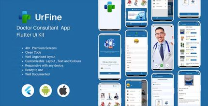 Urfine doctor consultant flutter application codermarket.jpg