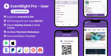 User app for eventright pro event ticket booking system codermarket.png