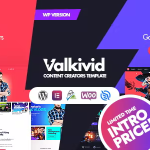 Valkivid content creators wordpress theme codermarket.png
