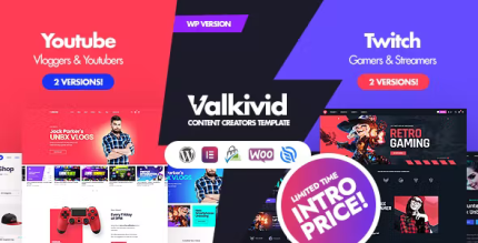 Valkivid content creators wordpress theme codermarket.png