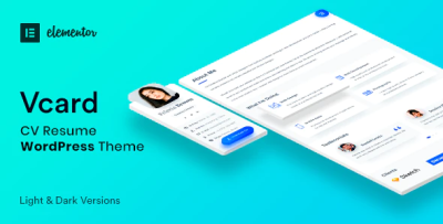Vcard cv resume wordpress theme codermarket.png