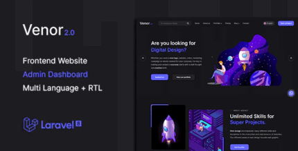Venor multipurpose website cms creative agency management system .png