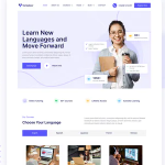 Verbalizer language courses learning center elementor template kit .png