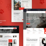Veterna pet rescue animal welfare elementor template kit codermarket.png
