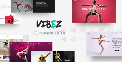 Vibez dynamic theme for dance studios and instructors codermarket.png