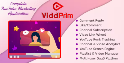 Viddprim complete youtube marketing application saas platform codermarket.png