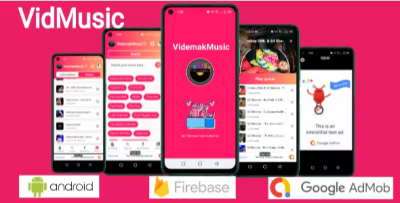 Videmak music automatic music downloading and streaming android application.png