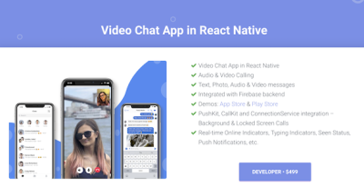 Video chat app in react native codermarket.png