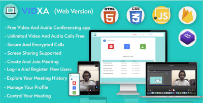 Vidxa web free video conferencing for live class meeting webinar .png
