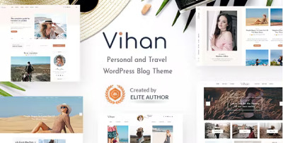 Vihan personal travel wordpress blog theme codermarket.png