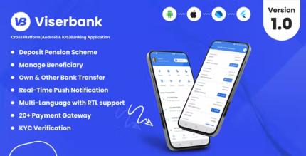 Viserbank cross platform internet banking application codermarket.png
