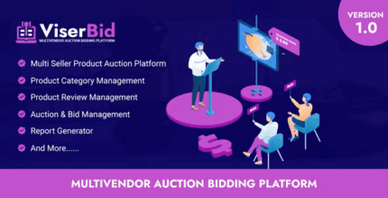 Viserbid multivendor auction bidding platform codermarket.png