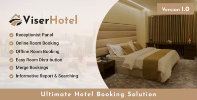 Viserhotel ultimate hotel booking solution codermarket.png