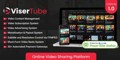 Visertube online video sharing platform codermarket.jpg