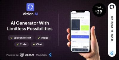 Vizion ai ai creator app with flutter with chatgpt 4o codermarket.jpeg
