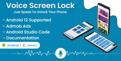 Voice screen lock admob ads android app android 12 supported codermarket.png