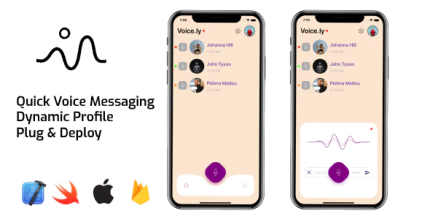 Voicely ios voice chat app codermarket.png