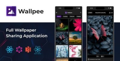 Wallpee full react native wallpaper app with backend graphql api .jpeg