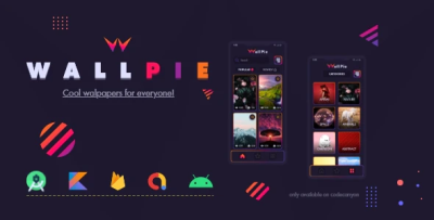 Wallpie wallpaper application kotlin codermarket.png