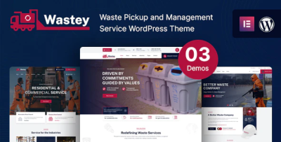 Wastey waste pickup and disposal services wordpress theme codermarket.png