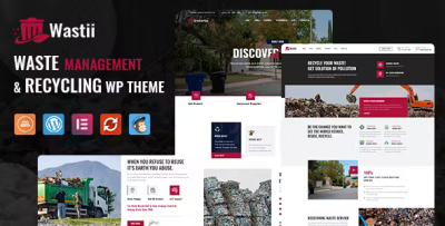 Wastii waste management services wordpress theme codermarket.png