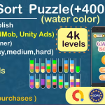 Water sort puzzle liquid sorting complete unity game admob codermarket.png