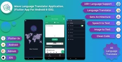 Wave language translator application flutter app for android ios .jpeg