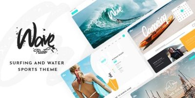 Waveride surfing and water sports theme codermarket.jpeg